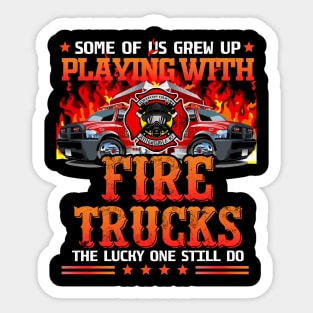 FIRE TRUCKS THE LUCKY Sticker